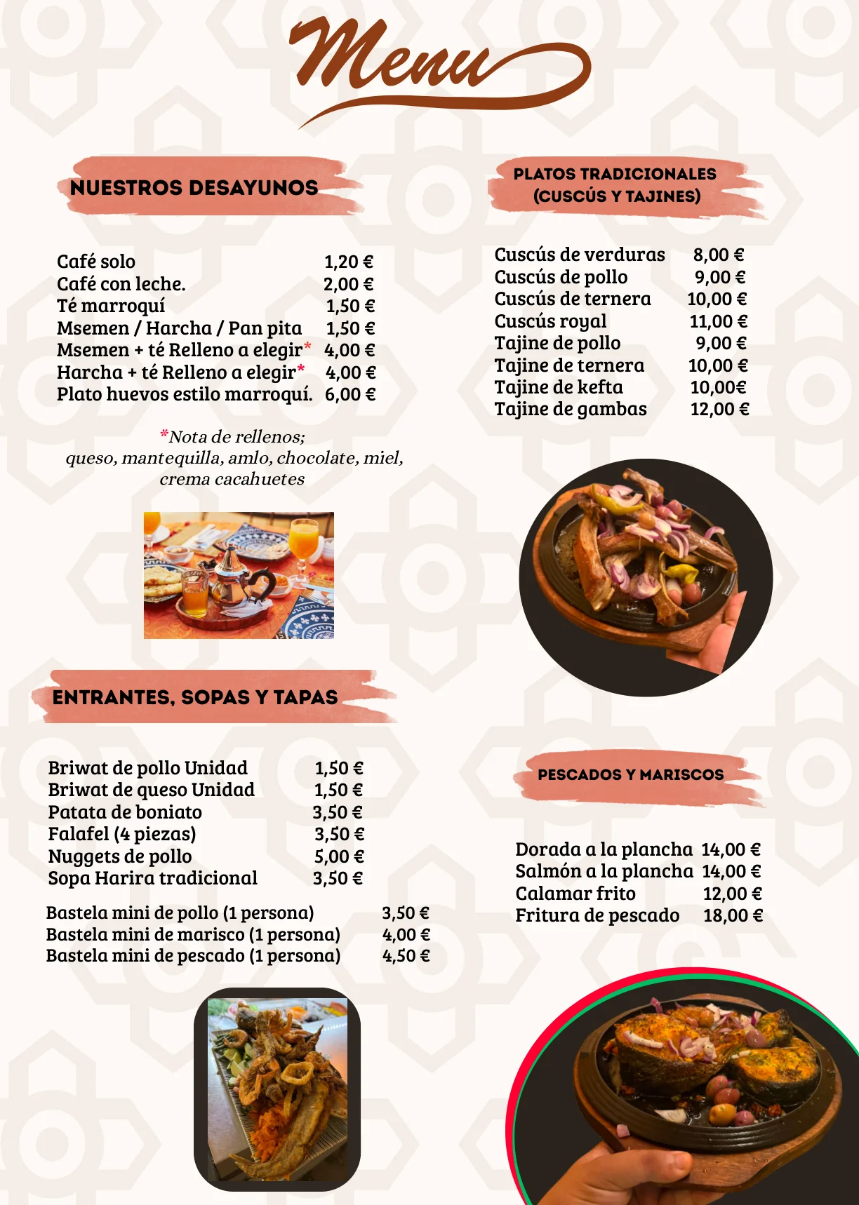 Carta Tacos Marrakech - Página 2